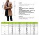 Mens Classic Khaki Baggy Long Trench Coat