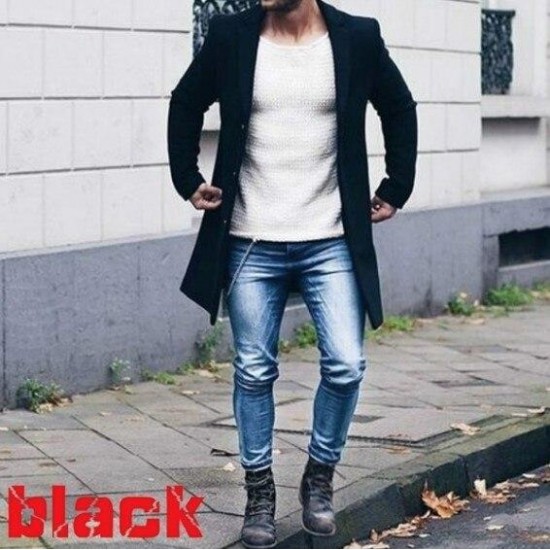 Men's Winter Fashion Slim Long Sleeve Cardigan Jacket