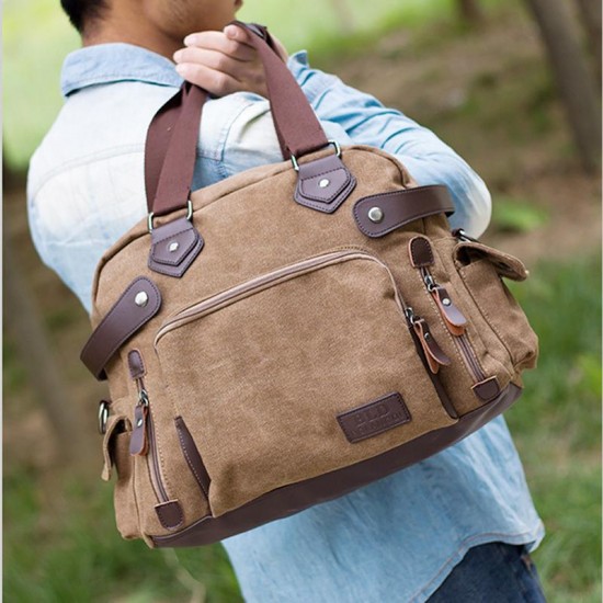 Bag - Men's Vintage Multifunction Canvas Crossbody Bag