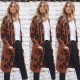 Women's Clothing - Autumn Winter Leopard Print Long Cardigans