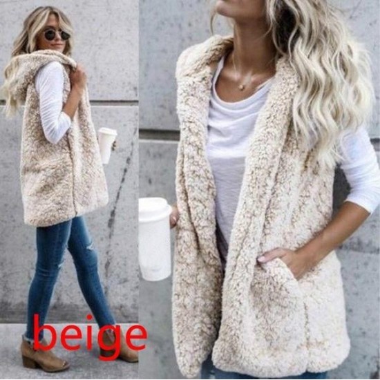 Women's Clothing - Winter Fashion High Quality Faux Fur Vest