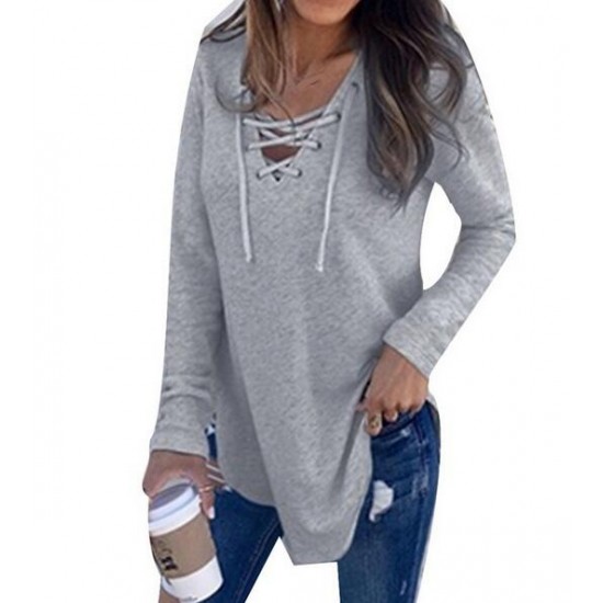 Women's Clothing - 2021 Women's Long Sleeve Fashion Patchwork T-Shirt