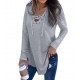 Women's Clothing - 2021 Women's Long Sleeve Fashion Patchwork T-Shirt