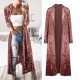 Women's Clothing - Fashion Women's Long Sleeve Crushed Velvet Sweater Cardigans