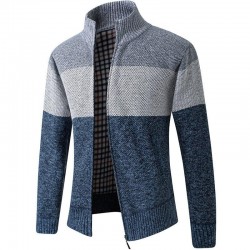 Fashion Men's Sweater Coat 2021 ng Autumn Mens Hooded Stripe Coat