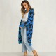 Women's Clothing - Autumn Winter Leopard Print Long Cardigans
