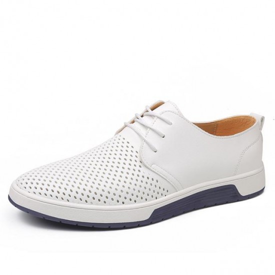 Shoes - 2021 Genuine Leather Breathable Big Size 5.5-13.5 Men's Shoes