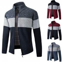 Fashion Men's Sweater Coat 2021 ng Autumn Mens Hooded Stripe Coat
