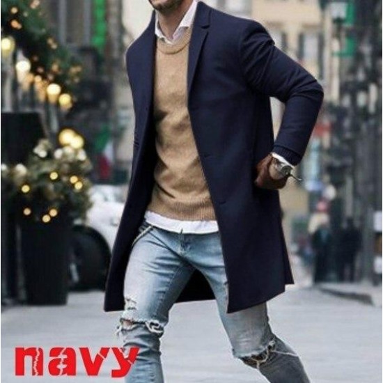 Men's Winter Fashion Slim Long Sleeve Cardigan Jacket