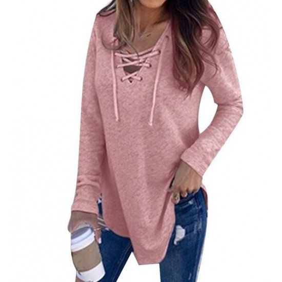 Women's Clothing - 2021 Women's Long Sleeve Fashion Patchwork T-Shirt