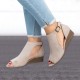 Shoes - Women's Peep Toe Chunky Shoes