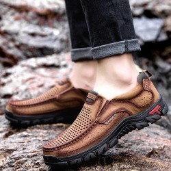 Shoes - 2021 Breathable ng Summer Genuine Leather Casual Men Shoes